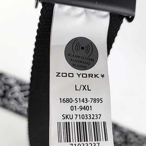 Zoo York Doodle Zoo Black White Cartoon Graphic Web Belt Adjustable Size L/XL - Picture 9 of 9
